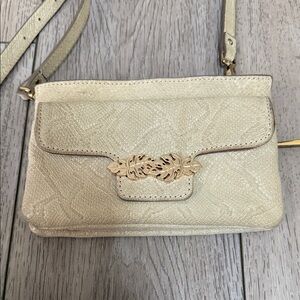 Tommy Bahama snake embossed leather crossbody